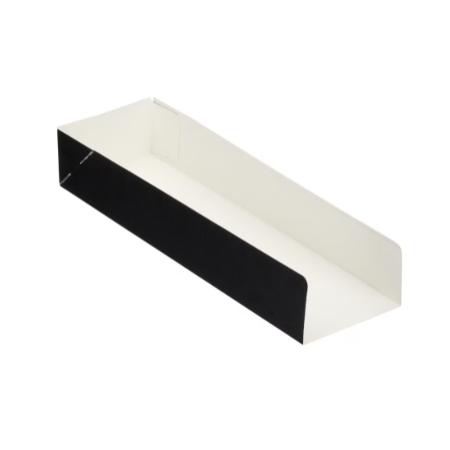 Black Folded Board Hot Dog Tray