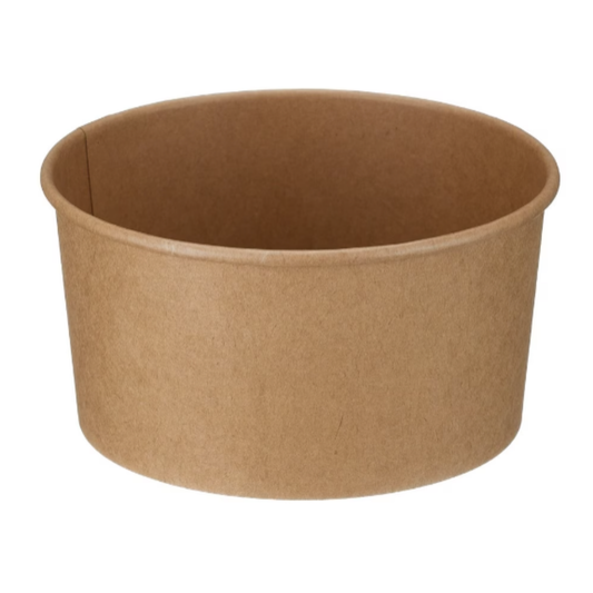 1000ml Kraft Round Deli Bowl (PE Lined)
