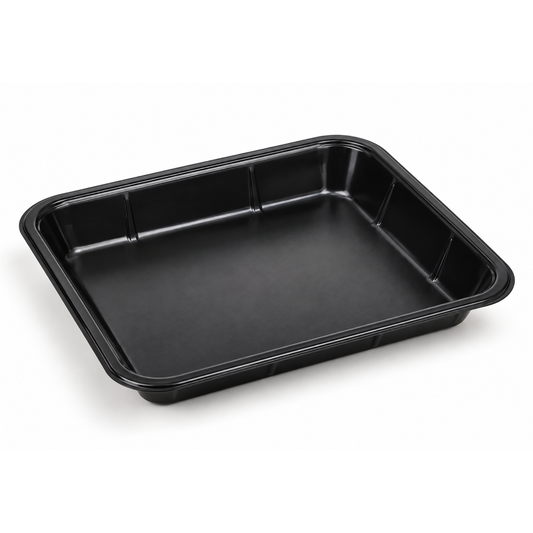 D14 Black Poly Meat Trays - Request A Quote
