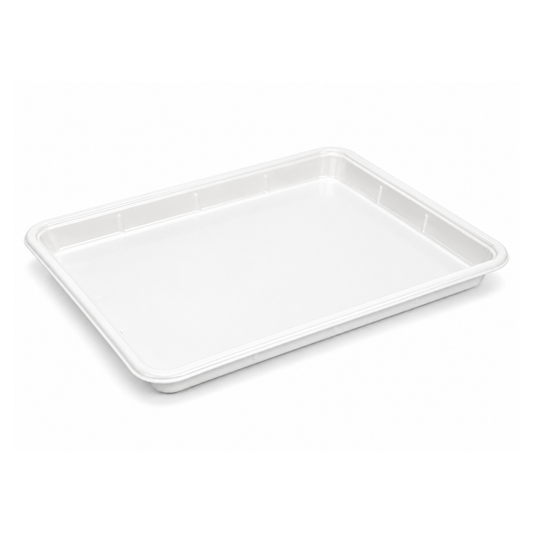 J4 White Poly Meat Trays - Request A Quote