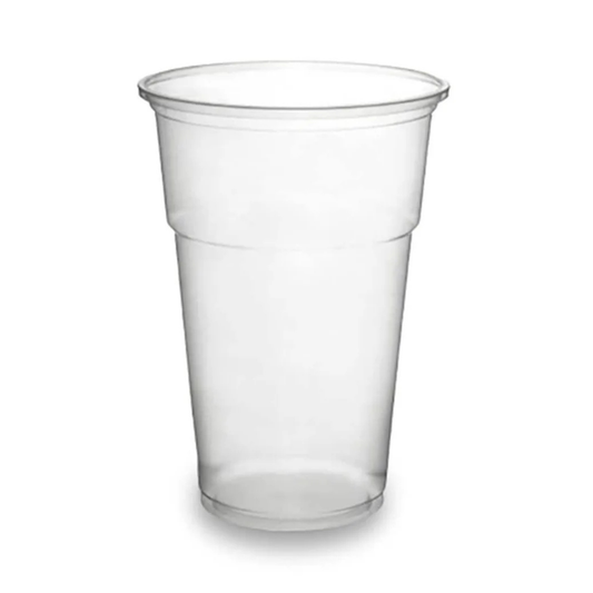 Clear PET Plastic Pint Cups (568ml)