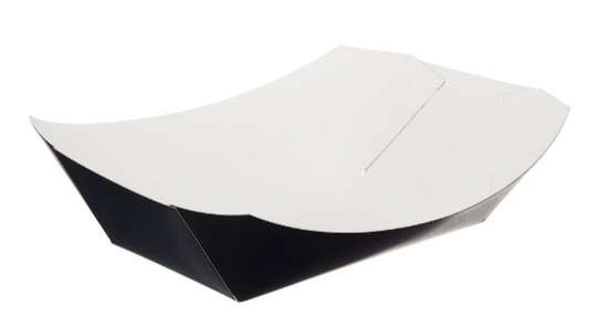 Black Folded Board Chip Tray