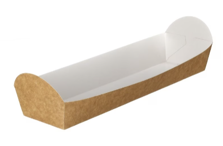 Kraft Folded Board Baguette Tray