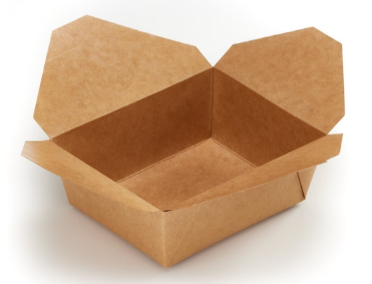 Medium Kraft Folded Board Food Box (PE Lined)