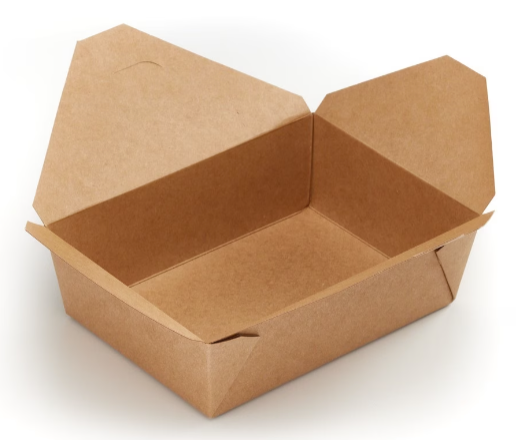 Extra Large Kraft Folded Board Food Box (PE Lined)