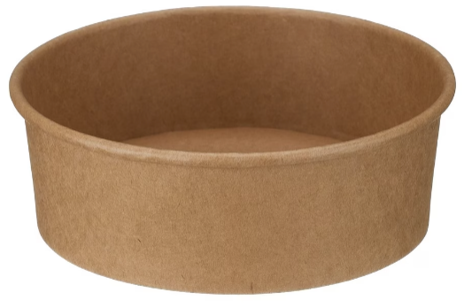 500ml Kraft Round Bowl (PE Lined)