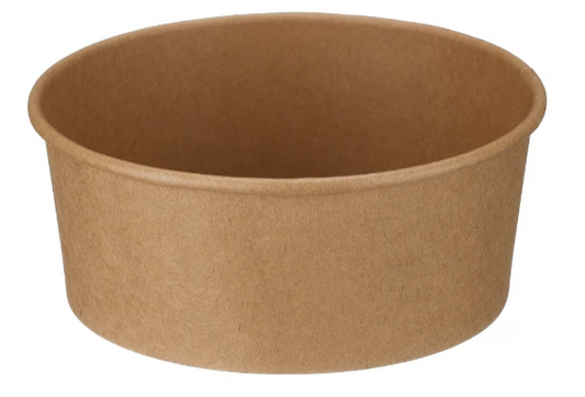 750ml Kraft Round Bowl (PE Lined)