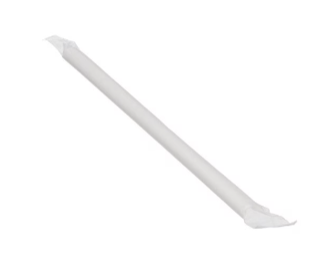 White Individually Wrapped Paper Straws