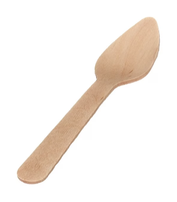 4" Wooden Teaspoon