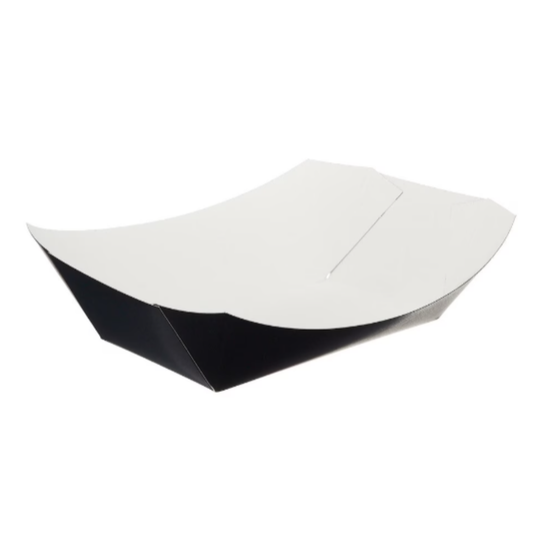 Black Folded Board Chip Tray