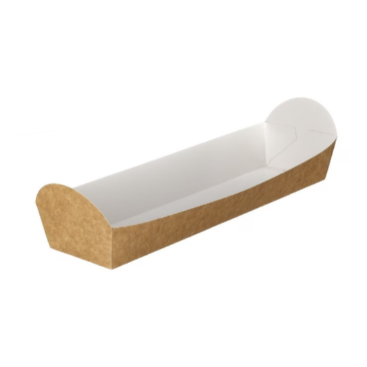 Kraft Folded Board Baguette Tray