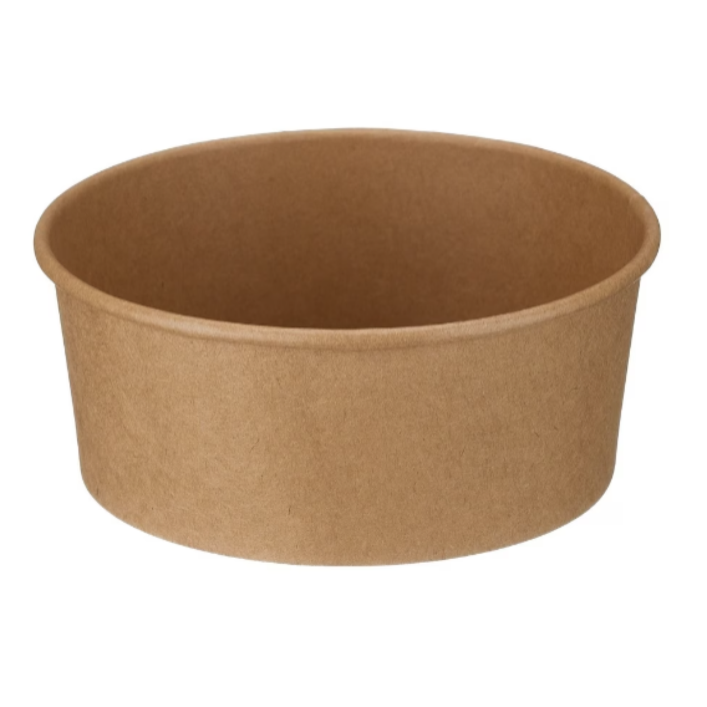 750ml Kraft Round Deli Bowls (PE Lined) & Lids Combo