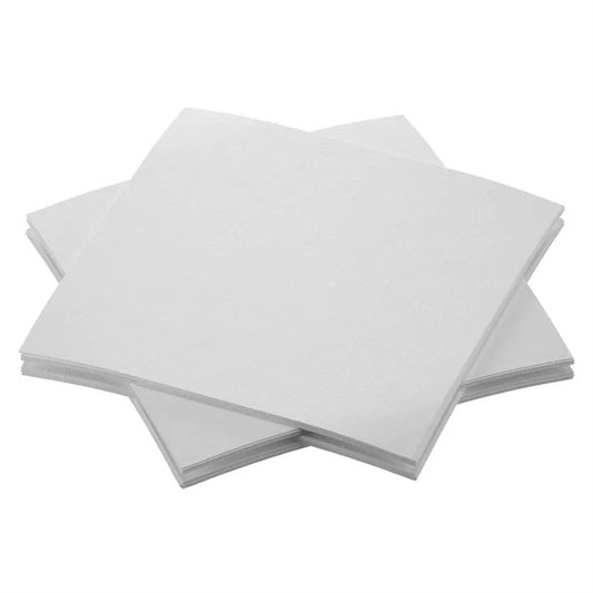White 2 Ply 8 Fold Large Paper Napkins