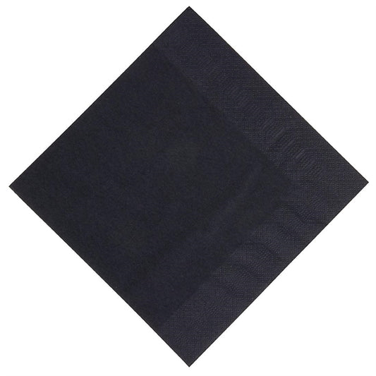 Black Cocktail Napkins
